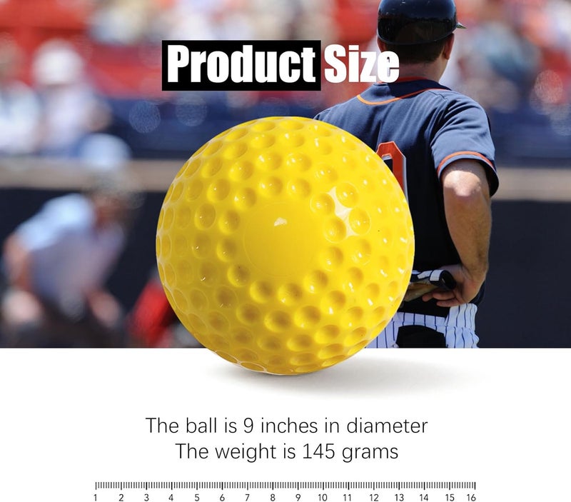 Forcebucket Baseballs 12 Pack Dimpled Baseballs, 9-Inch Pitching Machine Baseballs for Hand-Eye Coordination, Hitting and Fielding Practice - Image 5